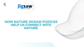 How Nature Jigsaw Puzzles Help Us Connect with Nature