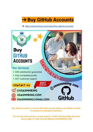 Buy GitHub Accounts