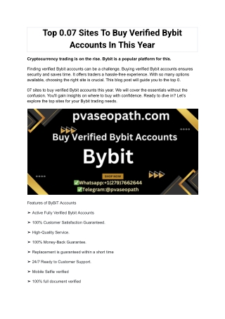 top 0 07 sites to buy verified bybit accounts