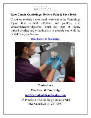 root canals cambridge relieve pain save teeth