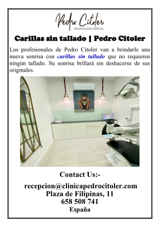 Carillas sin tallado | Pedro Citoler