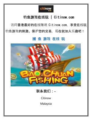 钓鱼游戏在线玩  Citinow