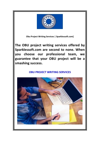 Obu Project Writing Services Sparklessoft.com