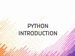 python introduction