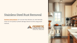 How to Restore Your Stainless Steel with Simple Rust Removal Techniques