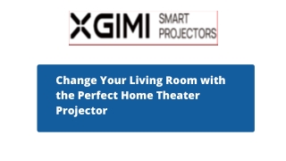 Change Your Living Room with the Perfect Home Theater Projector