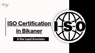 iso certification in bikaner