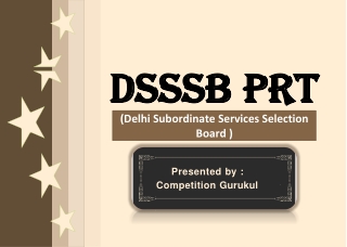 Best Coaching Class for DSSSB PRT Exam in Uttam Nagar