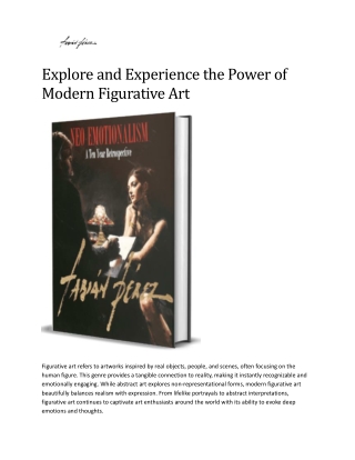 Explore and Experience the Power of Modern Figurative Art