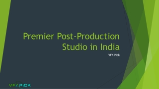 Premier Post-Production Studio in India