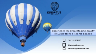 Experience the Breathtaking Beauty of Luxor from a Hot Air Balloon