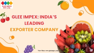 Glee Impex India’s Leading Exporter Company (2)