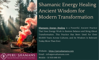 Shamanic Energy Healing: Restore Balance & Peace