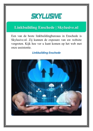 linkbuilding enschede skylusive nl