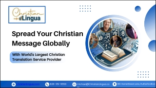 spread your christian message globally