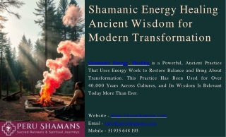 shamanic energy healing ancient wisdom for modern transformation