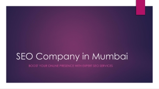 SEO Company in Mumbai
