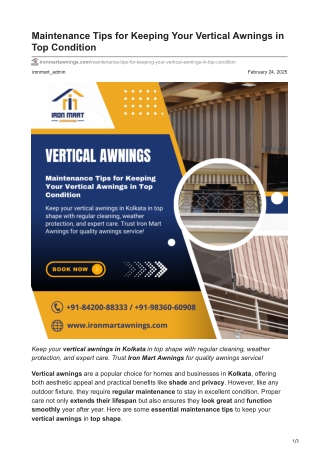 ironmartawnings.com-Maintenance Tips for Keeping Your Vertical Awnings in Top Condition