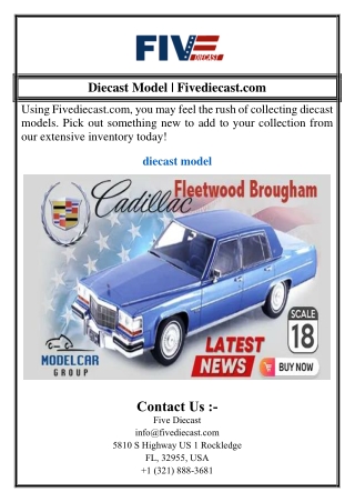 diecast model fivediecast com