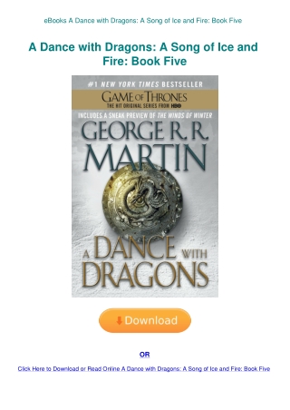 eBooks A Dance with Dragons A Song of Ice and Fire Book Five