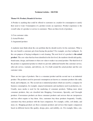 technical articles mgt301