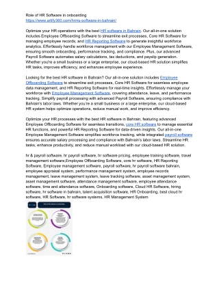 role of hr software in onboarding https
