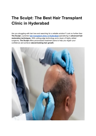 The Sculpt_ The Best Hair Transplant Clinic in Hyderabad (1)