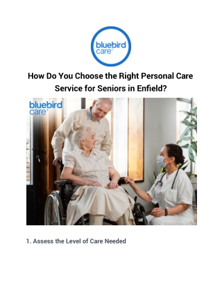 how do you choose the right personal care service