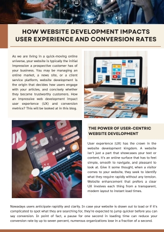 how website development impacts user experience