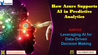 how azure supports ai in predictive analytics