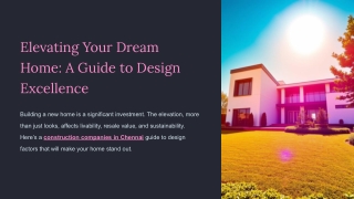 Elevating Your Dream Home_ A Guide to Design Excellence