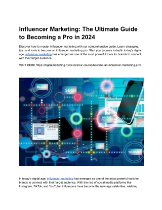 Influencer Marketing_ The Ultimate Guide to Becoming a Pro in 2024