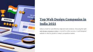 Top Web Design Companies in India 2025