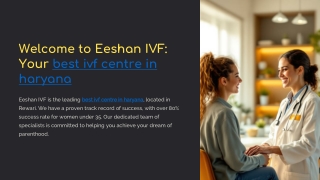 Welcome to Eeshan IVF Your best IVF center in Haryana