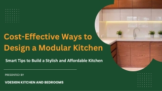Cost-Effective Ways to Design a Modular Kitchen