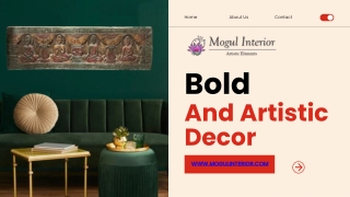 Bold And Artistic Decor - www.mogulinterior.com