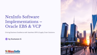 nexinfo software implementations oracle ebs vcp