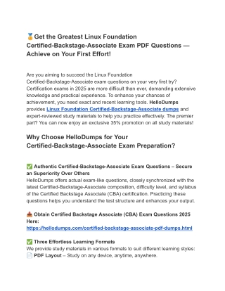 Authentic Certified-Backstage-Associate Dumps – Obtain Now