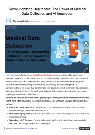 Revolutionizing Healthcare The Power of Medical Data Collection and AI Innovation
