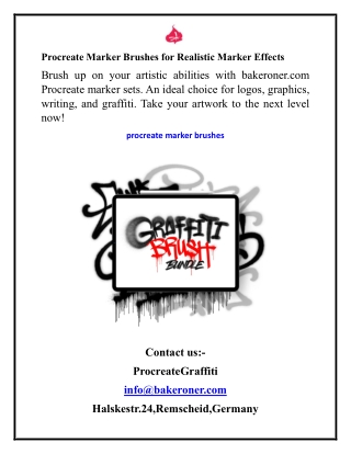 Procreate Marker Brushes for Realistic Marker Effects