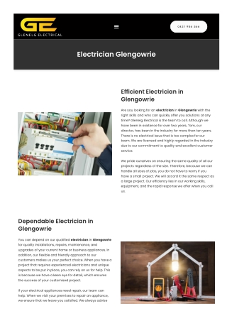 Electrician Glengowrie