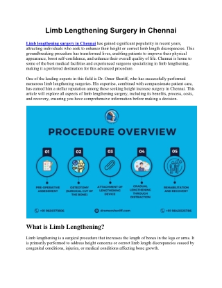 Limb Lengthening Surgery in Chennai 2