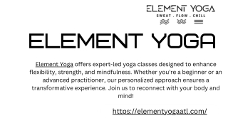 Yoga Teacher Near Me - Elementyogaatl.com