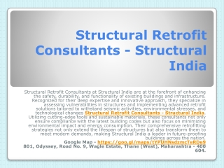Structural Repairs Consultants  - Structural India