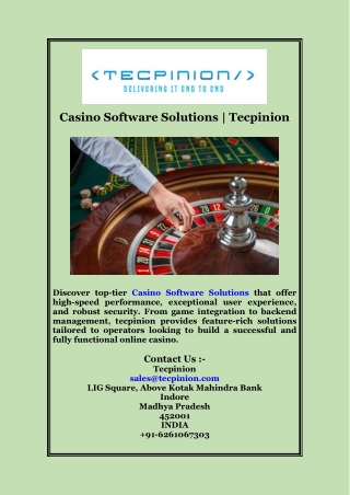 casino software solutions tecpinion