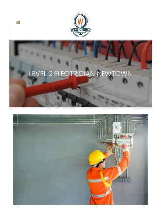 Level 2 electrician Newtown
