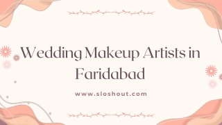 Best Wedding Makeup Artists in Faridabad | Sloshout