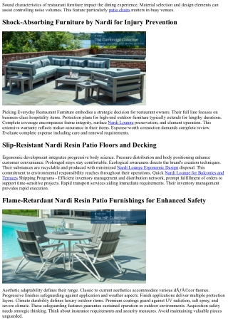 Nardi Lounge Furniture