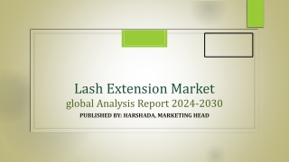lash extension market global analysis report 2024 2030