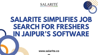 salarite simplifies job search for freshers